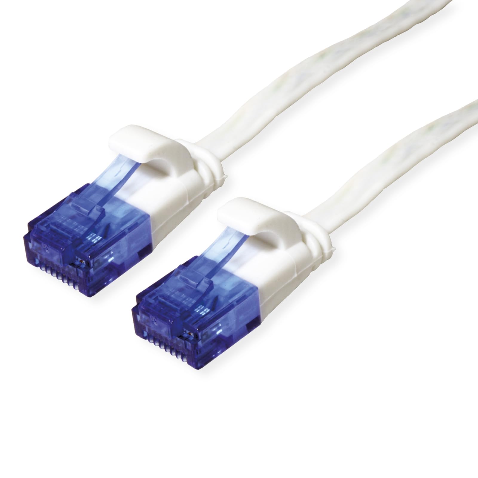 VALUE Patch Cable Cat.6A (Class EA) UTP Extra Flat White 1m