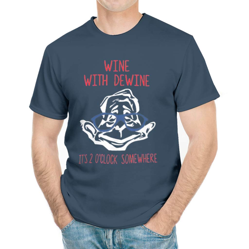 Wine With Dewine It Is 2 O Clock Somewhere Casual For T Shirt