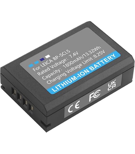 Amazon.com: FYIOGXG 1200mAh / 8.88Wh Battery for Leica M10, M10P