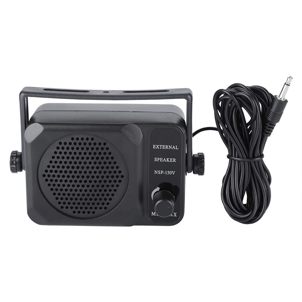 Car External Speaker, Car Mobile Radio External SpeakerBlack All-Weather Mini Box Speakers for Car Van Truck Tractor Caravan Motorhome Rear Shelf Deck Dash Roof Boat