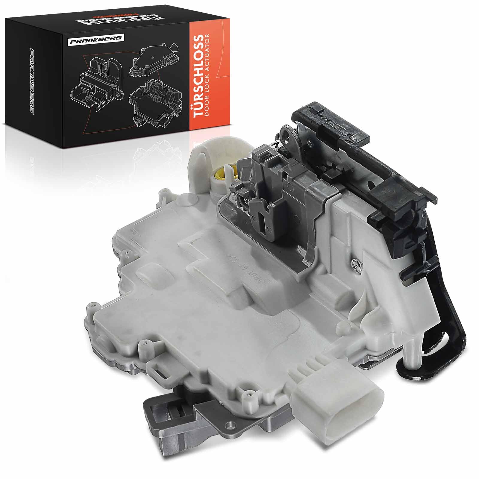 Frankberg Door Lock Actuator Front Left Passenger Side 9 Pins Compatible With Q7 4L SUV 2006-2015 Q7 4LB SUV 2006-2010 P.a.s.s.a.t 3C5 Estate 2005-2018 T.i.gu.a.n 5N_ SUV 2007-2018 Replace# 3C1837015A