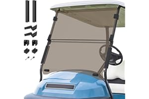 FIXHAWK Golf Cart Windshield for Club Car Precedent,Tempo,Onward 2004-up Gas/Electric Golf Carts, Foldable PC UV Resistant Tinted Club Car Windshield (37.59"W x 33.96"H)