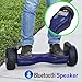 NHT Hoverboard - All Terrain Rugged 8.5 Inch Wheels Off-Road Electric Smart Self Balancing Scooter with Built-in Bluetooth Speaker LED Lights - UL2272 Certified (107 Blue)