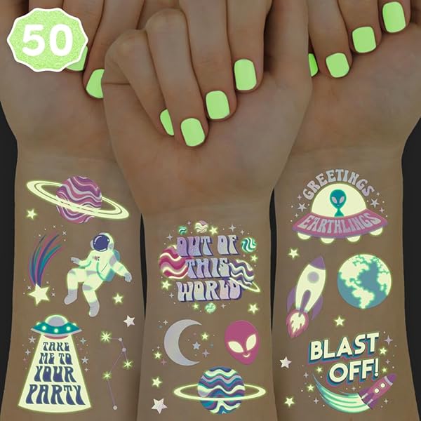 Xo, Fetti New Year's Eve Party Supplies Tattoos - 40 Gold