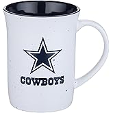 The Memory Company Officially Licensed 15oz Speckle Mug with Logo, Dallas Cowboys