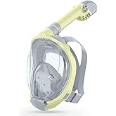 Greatever Snorkeling Gear for Kids，Ideal Gifts of Kids Snorkel Mask，Full Face Snorkel Mask Kids with Camera Mount，Safe Breathing for Enchanting Travel