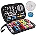 MumCraft Sewing Kit with Over 130 Sewing Accessories, 24 Unique Spools of Thread -24 Color, Mini Sewing Kits for Adults, Beginner,Traveller, with Zipper Portable Case, Emergency