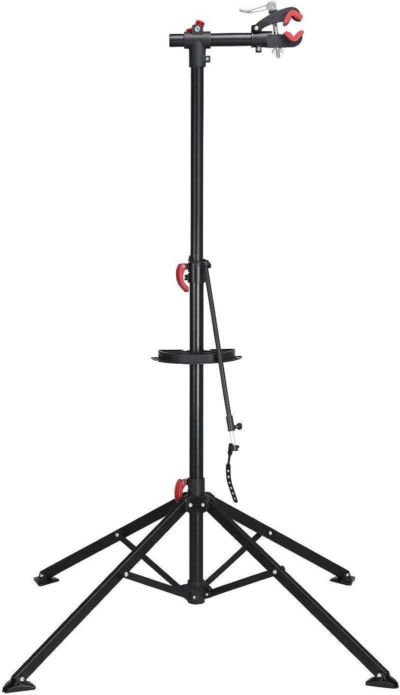 Yaheetech Adjustable Height Bicycle Workstand Folding Bike Repair Stand