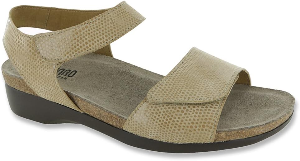 Munro Womens Beige Ankle Strap Sandals Size 10