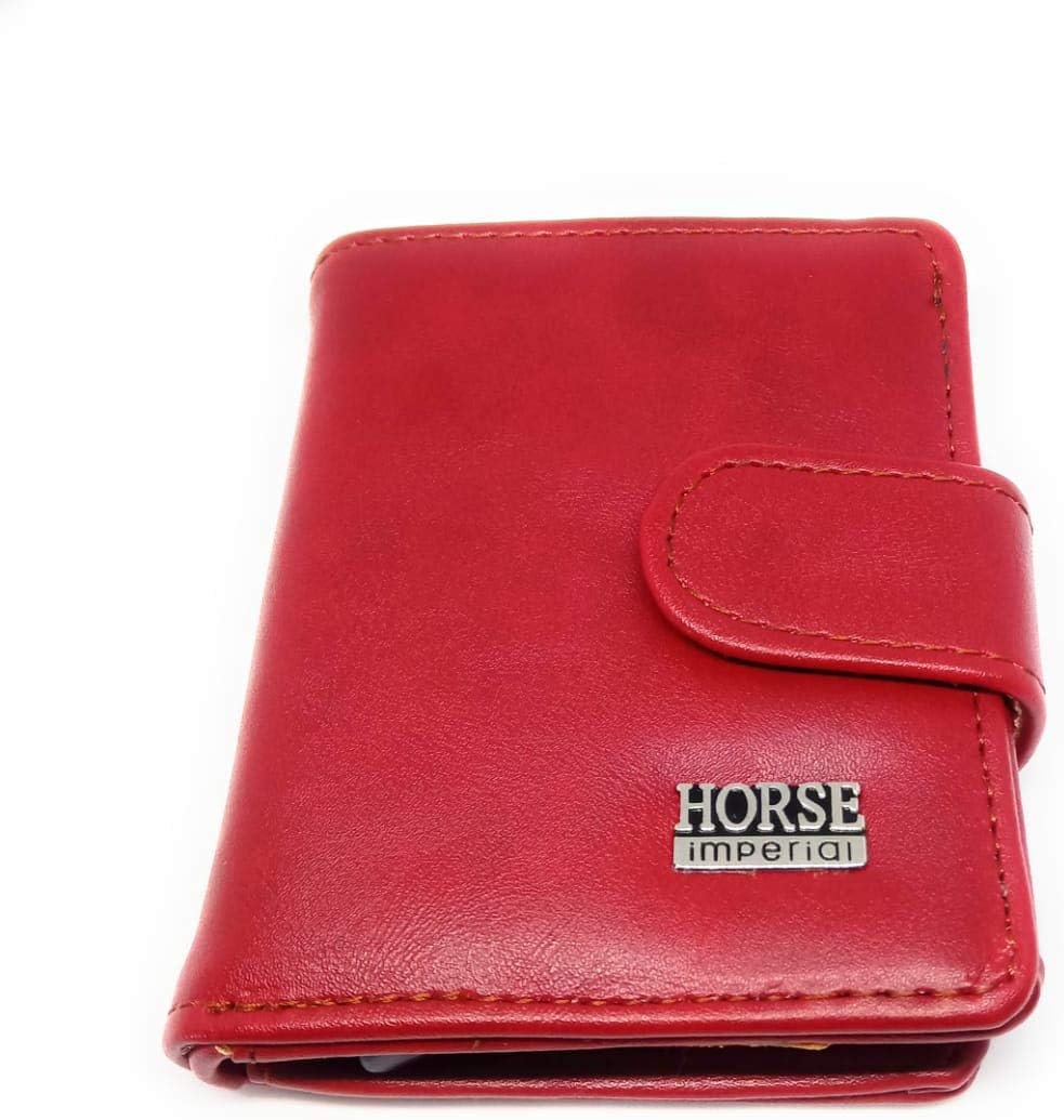 Tapixaa Leather RFID Blocking Anti-Theft Red Men's Wallet