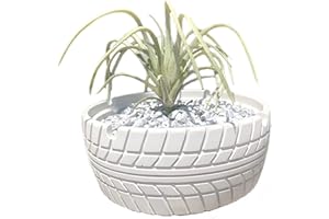 ANKTILY Tire Pattern Flower Pot Silicone Mold Succulent Planter Vase Cactus Concrete Mold Candle Pen Holder Mold Epoxy Resin Plaster Cement Clay Mould