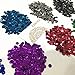 WLCelite 12800 Pieces Loose Sequins Bulk Cup Sequin Iridescent Spangles for DIY Arts Crafts Making,Rainbow Cup Sequin for Wedding Decoration, 6 mm, 160g 16 Colors