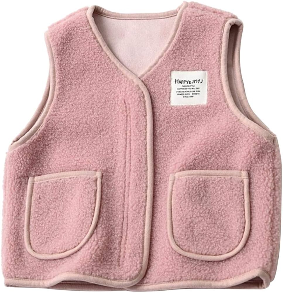 ｘｉｎｙｉｊ 赤ちゃん ベスト キッズ ボアベスト 子供服 キッズベスト 女の子 男の子 袖なし アウターベスト モコモコ 前開き 春 秋 冬 90 100 110 1 130 140 ベスト 通販 Amazon