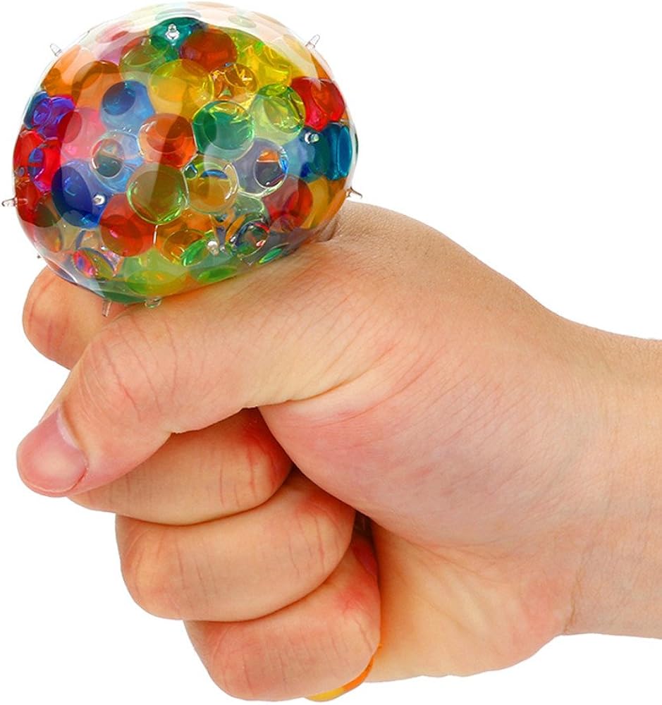 6x Halloween Anti-Stress Bälle - Leuchtende Kürbis Spielzeuge Für Party