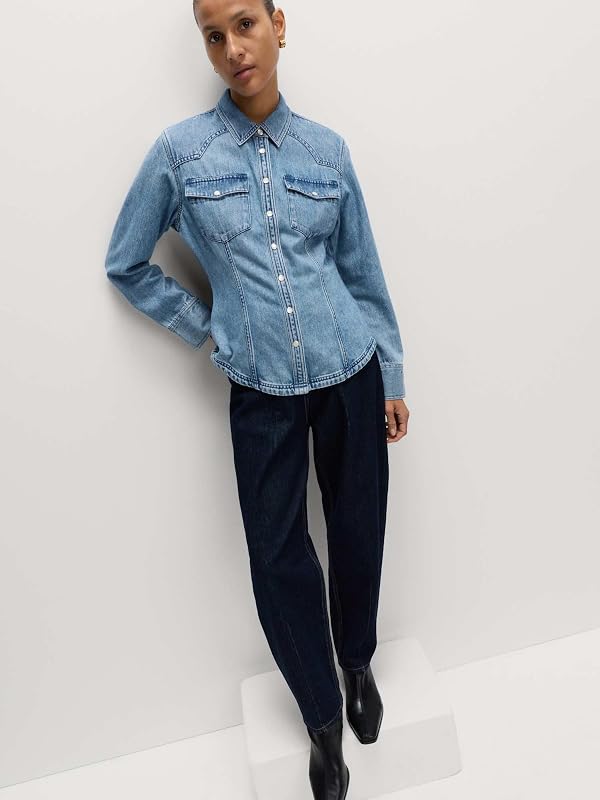 Chemise Western en Jean UK 6 (EU 34) — photo 2 sur 5