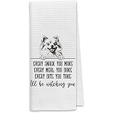 Dibor Pomeranian Dog Kitchen Towels, Pomeranian Gifts Dish Towel Dishcloth, Funny Puppy Every Meal You Make Cloth Hand Tea Towels for Bathroom Kitchen, Gifts for Dog Lovers, 16x24 Inches