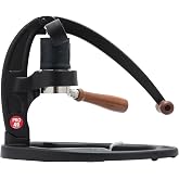 Flair UPDATED 49 PRO (Black) - All manual 49mm lever espresso maker with handled portafilter, pressure gauge and no plastics in brew path