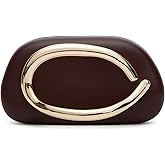 Jusavie Evening Clutch Purses Women PU Leather Evening Handbags Crossbody Clutch Purse Trendy Decoration Shoulder Bag Wedding