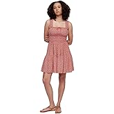 Gap Womens Tie-Front Smocked Mini Dress