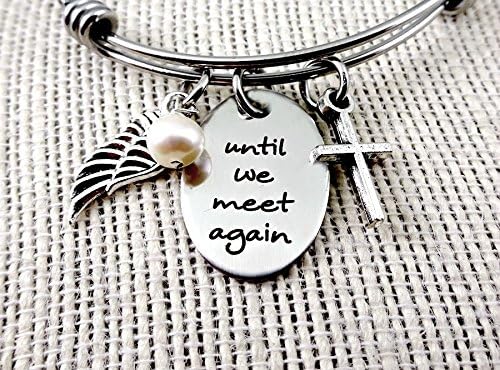 Until We Meet Again Remembrance Bangle Bracelet