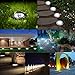 [Limited Offer] TONBUX Solar Ground Lights, Upgraded Garden Pathway Lights Outdoor Waterproof with 8 LED (4 Pack) for Driveway, Deck, Garden, Landscape Lighting (Bright white)