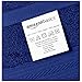 Amazon Basics 6 Piece hand towels for bathroom, Fade Resistant 100% Cotton Hand Towels, soft absorbent bathroom hand towels 6 - Pack (26''x16''), Navy Blue