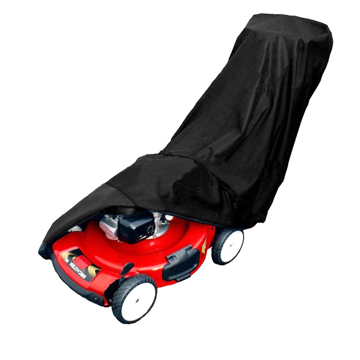 Queta Heavy Duty Waterproof Polyester Lawn Mower Cover, Universal Fit, All Weather Protection, With Storage Bag