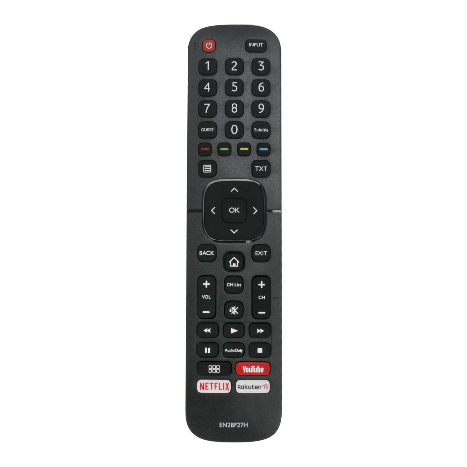 VINABTY EN2BF27H Remote Control Replacement fit for Hisense Smart TV with YouTube NETFLIX Rakuten Buttons H43B7120 H43B7140 H43B7160 H43B7100 H43BE7000 H43BE7010 H43BE7030 H43BE7050 H43B7100UK