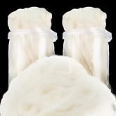 Tegeme Lambs Wool for Toes and Feet, 7/4 Oz(1.76 Oz), Soft Cushioning | Soft Corn Cushion Blister Pads, Toe Separator, Lambswool, Boot Comfort, Foot Wrap, Natural Wool Fiber, Pointe Shoes, 50g