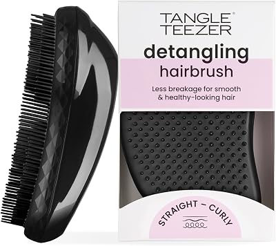 Tangle Teezer Original Detangling Hairbrush Panther Black Wet Dry All Hair Types