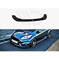 Front Bumper Lip Spoiler Compatible with Ford Fiesta mk7 ST Facelift Version (2013-2017) Maxton Design Splitter