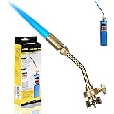 BLUEFIRE Solid Brass Jumbo Pencil Flame Gas Welding Torch Head Nozzle Upgraded Full Metal Version Fuel by MAPP MAP Pro Propan