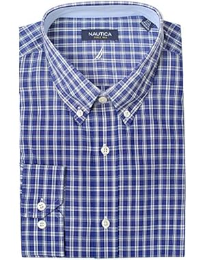 Men's Classic Fit Plaid Dress Shirt
