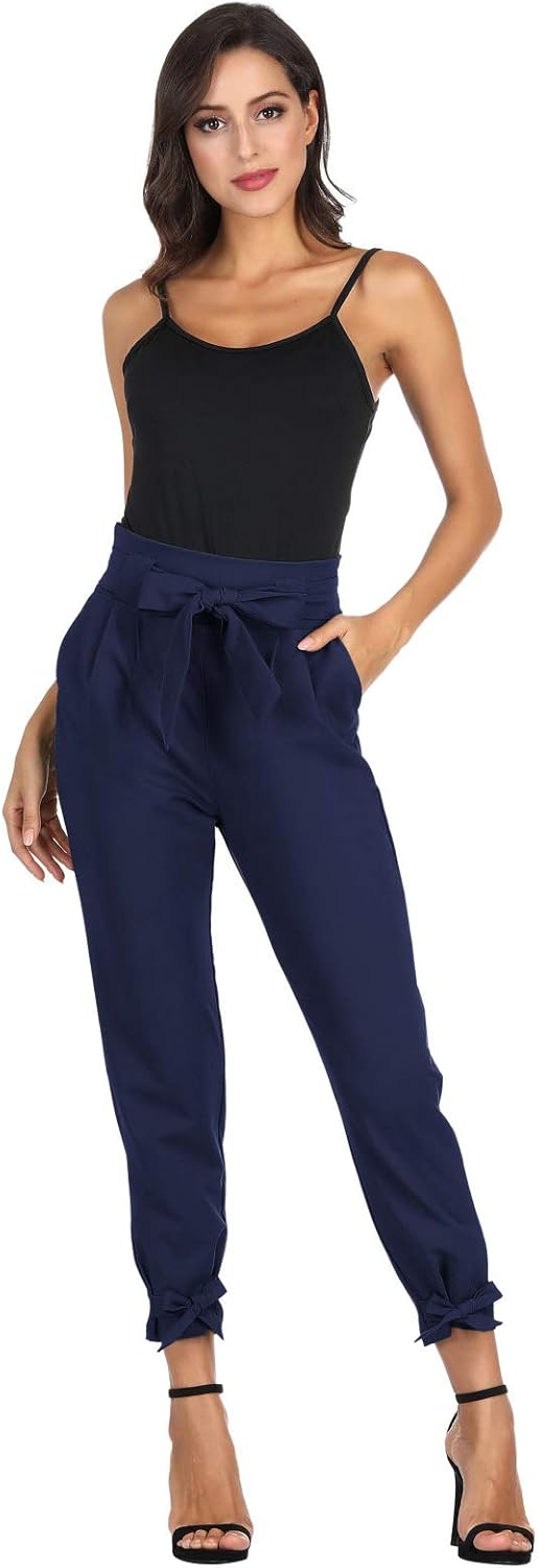 GRACE KARIN Womens Casual High Waist Pencil Pants with Bow-Knot Pockets for Work at  Women’s Clothing store