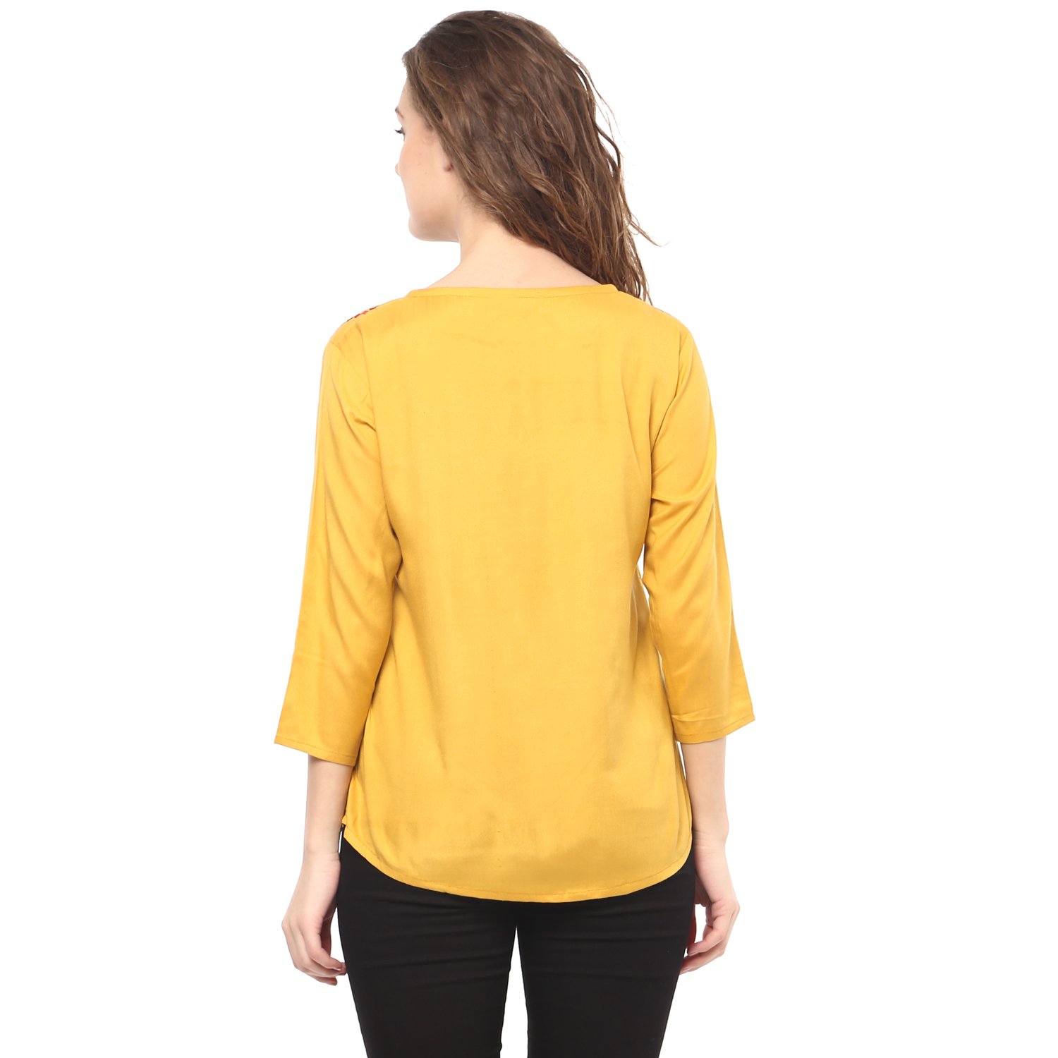 mayra women's plain regular fit top