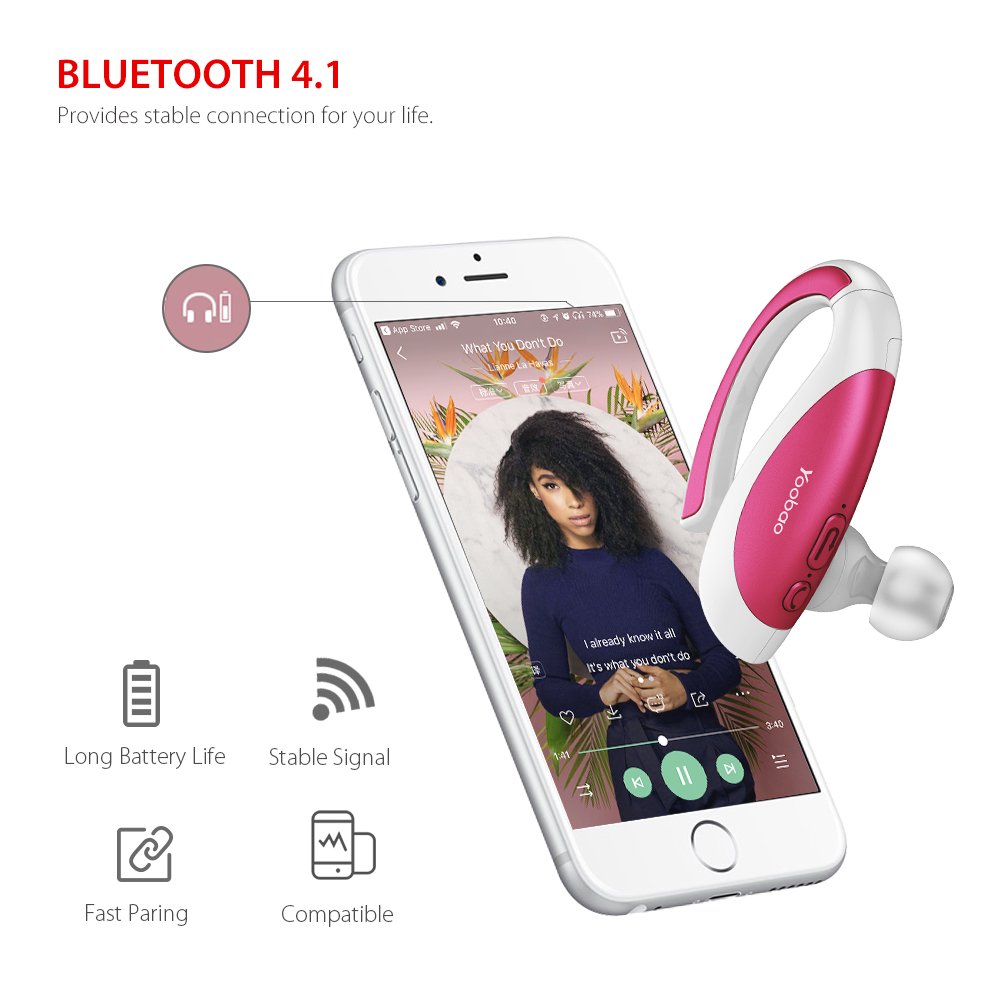 Amazon.com: Yoobao auricular Bluetooth ybl-106 manos libres ...