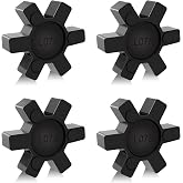L075 Flexible NBR Rubber Spider Center Insert, 4 Pack Solid Coupling Pad Bumper Spider Center Inserts for L075 L Jaw Coupling Set