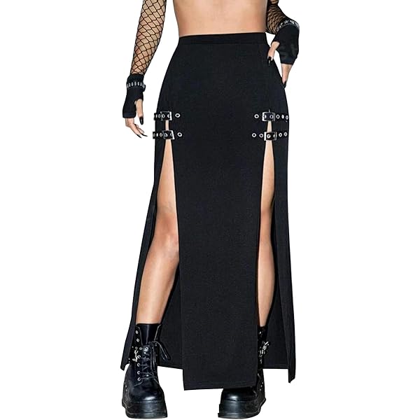 Amazon.com: WDIRARA Women's Buckle Double Split Thigh High