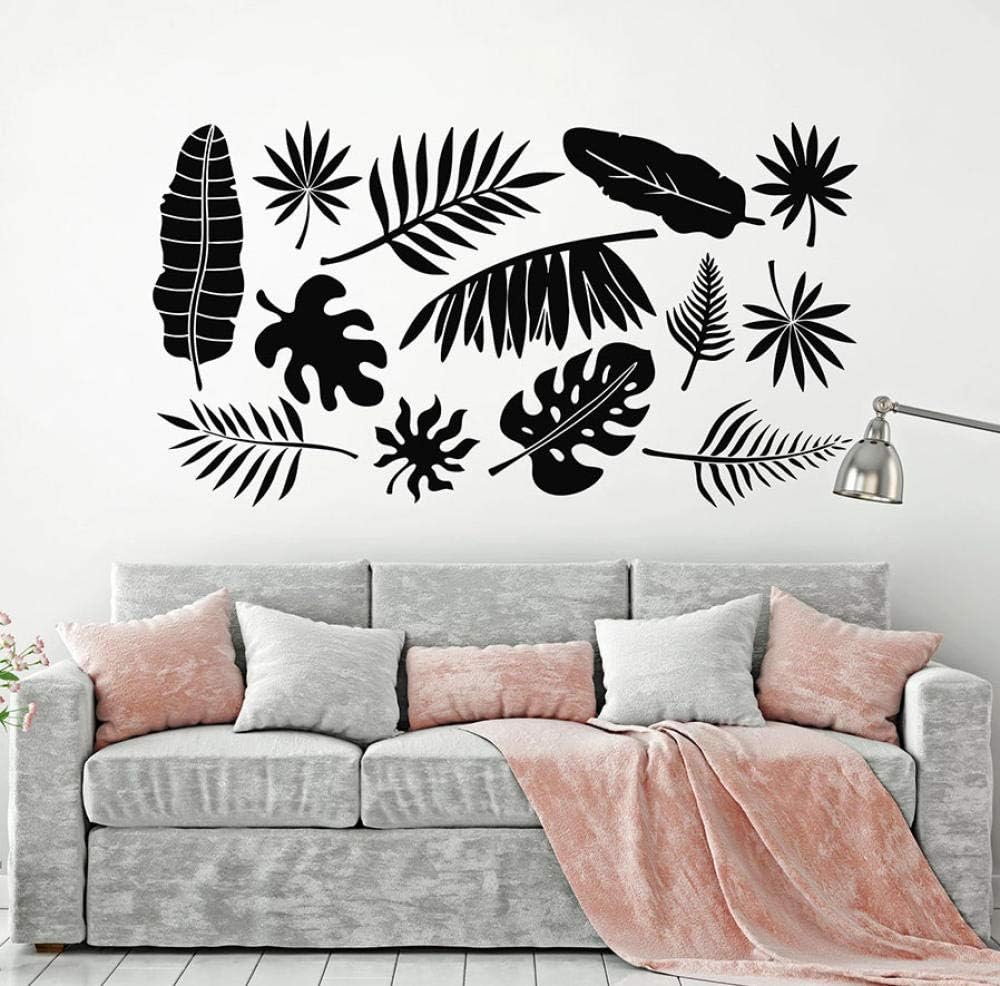 Pegatinas De Pared Hojas De Rama Decoración Del Hogar Se Puede Mover