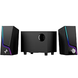 Nylavee Computer Speakers with Subwoofer, 2.1 Hi-Fi