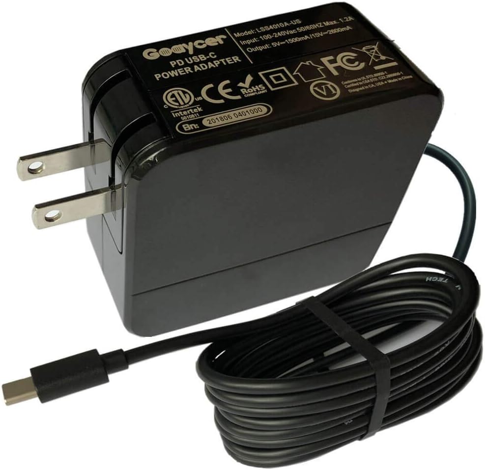 Charger for Nintendo Switch, Goaycer AC Adapter 15V 2.6A Type C Fast Charging for Switch Dock and Pro Controller,Support TV Mode Switch Charger