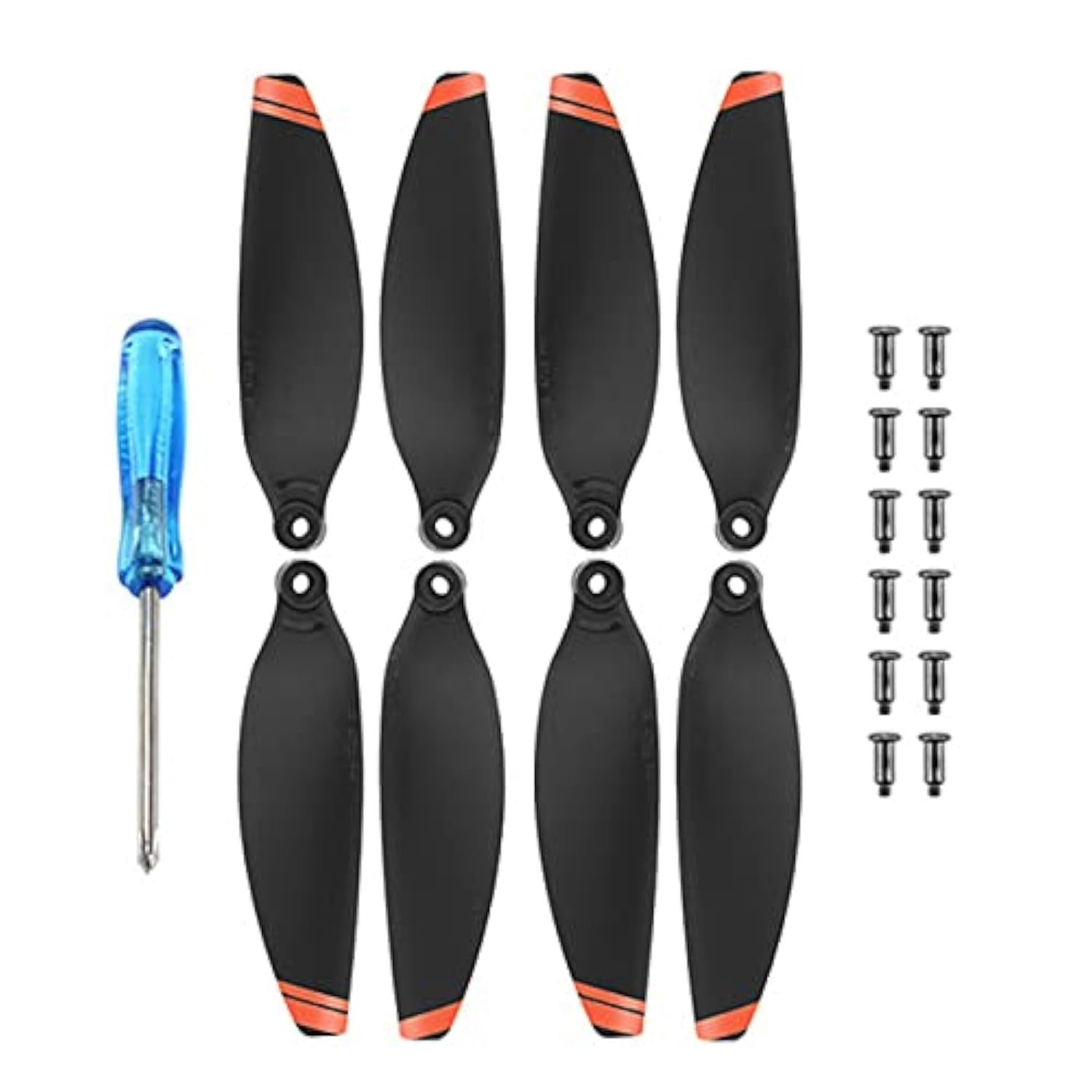 Hsthe Sea 8 x Propeller Replacement Set Propellers Spare Part for Drone, Silent Flight Accessory, Small Size Quiet Flight Powerful Thrust, for DJI Mavic Mini (Set)