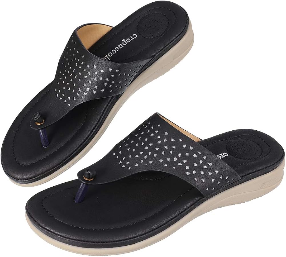 comfy wedge flip flops