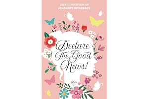 Declare the Good News Convention Of Jehovah's Witnesses 2024: JW Notebook Lined Pages, Pioneer Baptism Gift for Women
