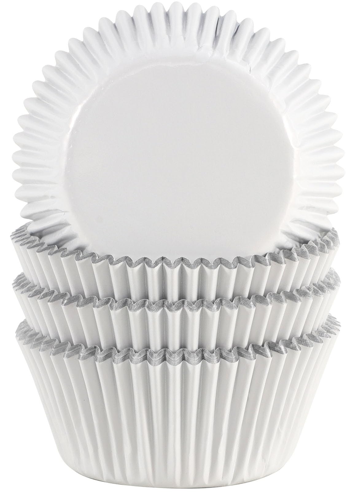 Photo 1 of Gifbera White Foil Muffin Cupcake Liners Standard Size Baking Cups, 100-Count