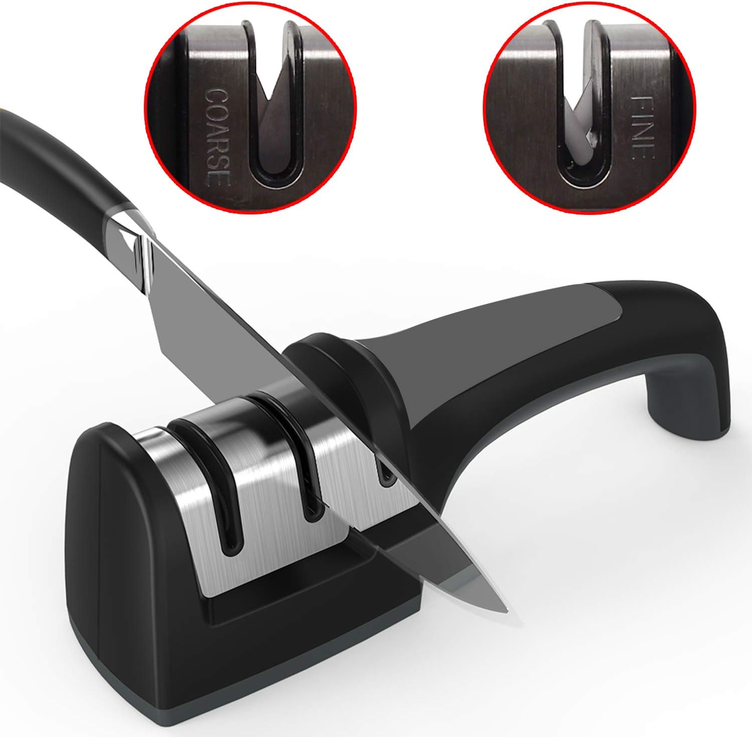 ZHAOLIDA 2 Slots Knife Sharpener Tool, 1 Piece