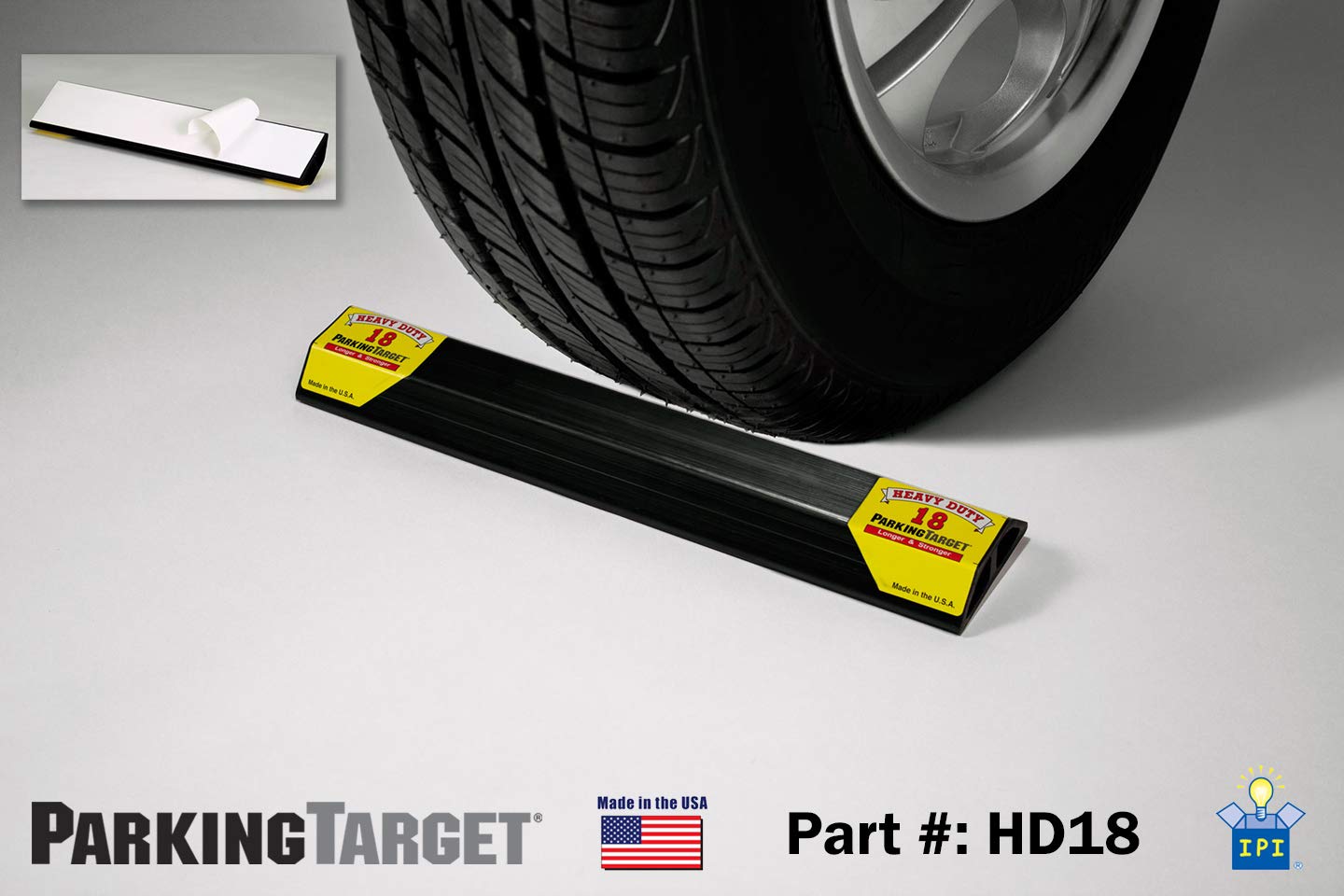 PARKING TARGET HD18: Heavy Duty ParkingTarget - Parking Aid Protects Car and Garage Walls - Easy to Install – Peel n Stick - Only 1 Needed per Vehicle – Engineered to Outlast your Vehicle - Great Gift