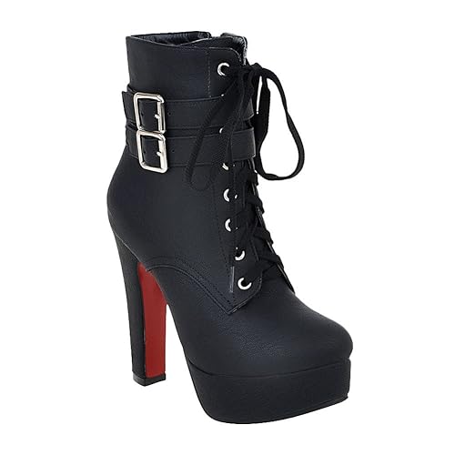 Mee Shoes Damen Warm gefüttert Plateau Stiefeletten