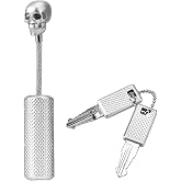 Fayelume Skull Luggage, 3.5 * 0.6 * 0.6in Zipper Lock, Bag Lock Suitable for Wallets, Suitcases, Backpacks, Computer Cases, Etc