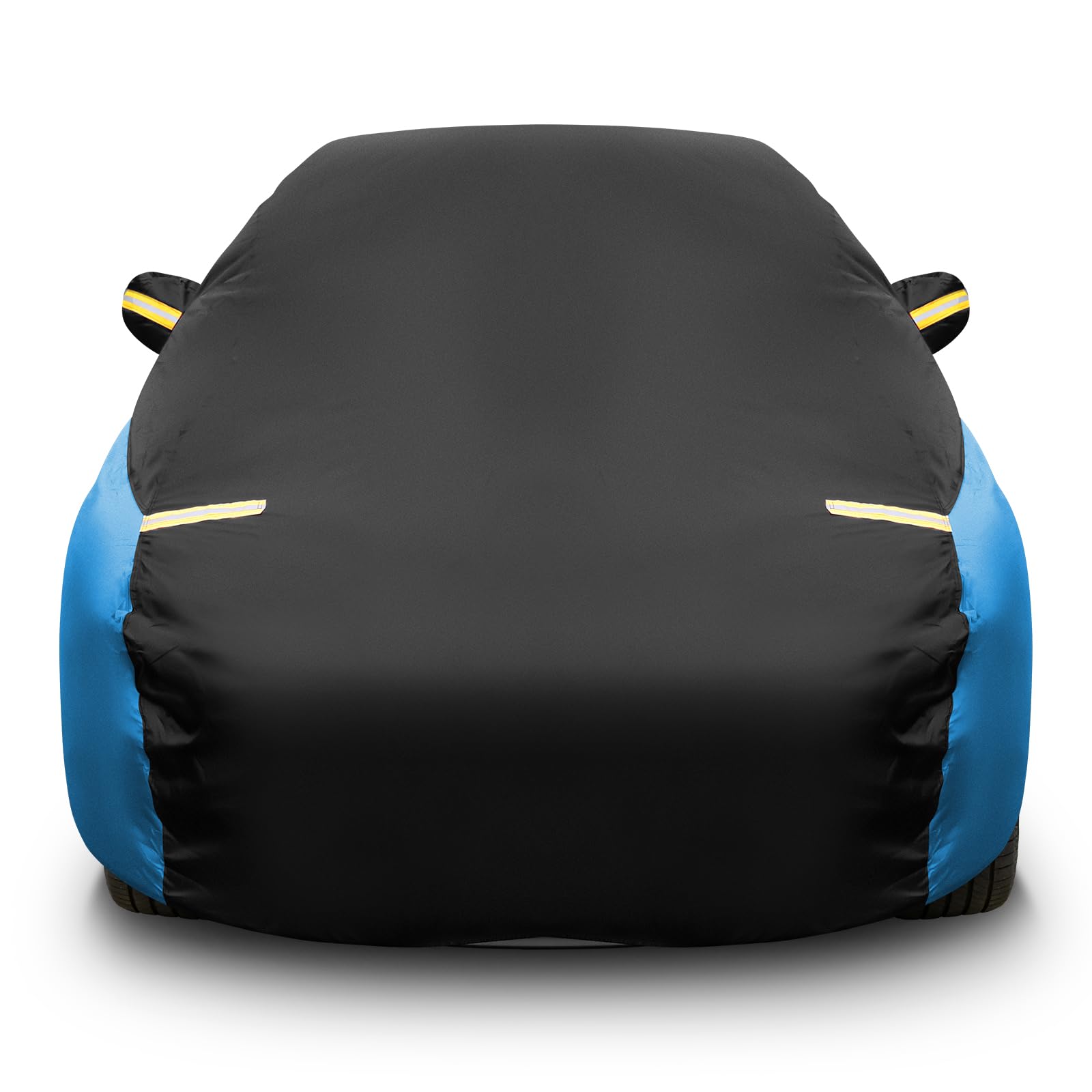 Photo 1 of Riakrum Full Car Cover Waterproof Most Weather for Automobiles, Outdoor Full Cover Rain UV Protection Sun, Scratch Resistant Windproof (Black, Blue,Fit Sedan Length/Small SUV (185-193") 59'' H)